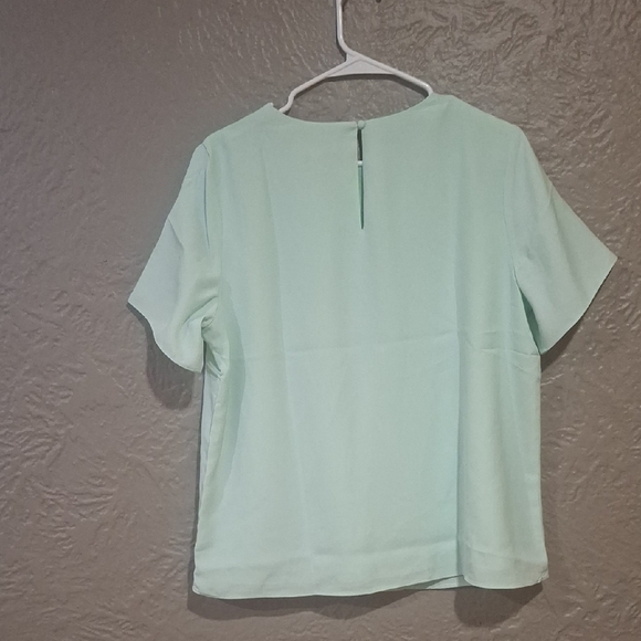 Banana Republic Women's Green Boxy Short Sleeve T-Shirt Size L - Picture 5 of 7